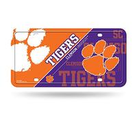 Rico Industries NCAA Clemson Tigers Metal License Plate Tag