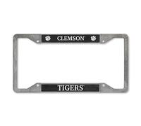 Rico Industries NCAA Clemson Tigers Pewter License Plate Frame 12" x 6"