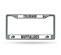 Rico Industries NCAA Colorado Buffaloes Standard Chrome License Plate Frame, 6 x 12.25-inches