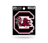 Rico Industries NCAA Die Cut Team Logo Short Sport Sticker, South Carolina Fighting Gamecocks, 3.75 x 4.75-inches
