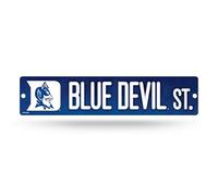 Rico Industries NCAA Duke Blue Devils Standard Plastic 4" x 16" Street Sign