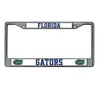 Rico Industries NCAA Florida Gators Chrome Plate Frame, Silver, 12" x 6"