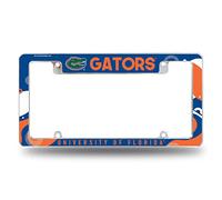 Rico Industries NCAA Florida Gators Wave 12" x 6" Chrome All Over Automotive License Plate Frame for Car/Truck/SUV