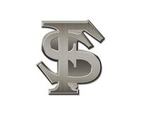 Rico Industries NCAA Florida State Seminoles Antique Auto Emblem Antique Nickel Auto Emblem for Car/Truck/SUV