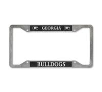 Rico Industries NCAA Georgia Bulldogs Pewter License Plate Frame 12" x 6"