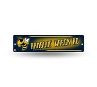 Rico Industries NCAA Georgia Tech Yellow Jackets 16-Inch Plastic Street Sign Décor