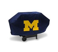 Rico Industries NCAA Michigan Wolverines Navy Deluxe Grill Cover Deluxe Vinyl Grill Cover - 68" Wide/Heavy Duty/Velcro Staps