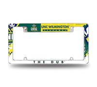 Rico Industries NCAA N.Carolina-Wilmington Seahawks Primary 12" x 6" Chrome All Over Automotive License Plate Frame for Car/Truck/SUV