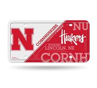 Rico Industries NCAA Nebraska Cornhuskers Metal Auto Tag 8.5" x 11" - Great for Truck/Car/SUV