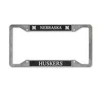Rico Industries NCAA Nebraska Cornhuskers Pewter License Plate Frame 12" x 6"
