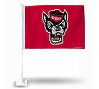 Rico Industries NCAA North Carolina State Wolfpack Car Flag with included Pole