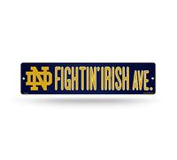 Rico Industries NCAA Notre Dame Fighting Irish 16-inch Plastic Street Sign Décor
