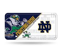 Rico Industries NCAA Notre Dame Fighting Irish Metal License Plate Tag, 6 x 11.5-"