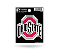 Rico Industries NCAA Ohio State Buckeyes Die Cut Team Logo Short Sport Sticker