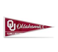 Rico Industries NCAA Oklahoma Sooners Classic 12" x 30" Soft Felt Pennant - EZ to Hang - Home Décor (Game Room, Man Cave, Bed Room)