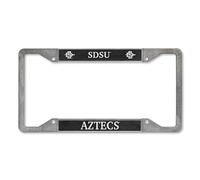 Rico Industries NCAA San Diego State Aztecs - SDSU Pewter License Plate Frame 12" x 6"