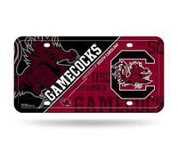 Rico Industries NCAA South Carolina Fighting Gamecocks Metal License Plate Tag