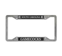 Rico Industries NCAA South Carolina Gamecocks Pewter License Plate Frame 12" x 6"