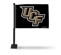 Rico Industries NCAA Tennessee Volunteers Alternate Car Flag W' Black Pole Double Sided Car Flag - 16" x 19" - Strong Pole that Hooks Onto Car/Truck/Automobile