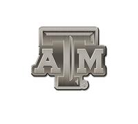 Rico Industries NCAA Texas A&M Aggies Antique Auto Emblem Antique Nickel Auto Emblem for Car/Truck/SUV