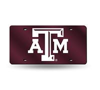 Rico Industries NCAA Texas A&M Aggies Laser Inlaid Metal License Plate Tag