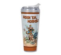 Rico Industries NCAA Texas Longhorns The Fan 24oz Acrylic Tumbler with Hinged Lid
