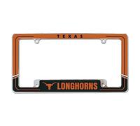 Rico Industries NCAA Texas Longhorns Two-Tone 12" x 6" Chrome All Over Automotive License Plate Frame for Car/Truck/SUV