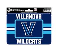 Rico Industries NCAA Villanova Wildcats Stripes Magnetic Picture Frame (5"x6.75") & Magnet Combo Set - Home Décor - Regrigerator, Office, Kitchen
