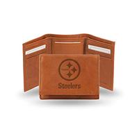 Rico Industries NFL Arizona Cardinals Embossed Leather Trifold Wallet, Tan