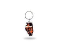 Rico Industries NFL Chicago Bears State Shape Keychain 2 x 3-