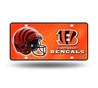 Rico Industries NFL Cincinnati Bengals Metal License Plate Tag 6 x 11.5-