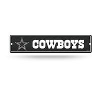 Rico Industries NFL Dallas Cowboys Carbon Fiber Plastic Street Sign Plastic 4" x 16" Street Sign
