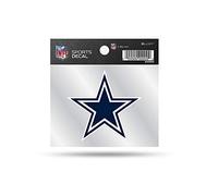 Rico Industries NFL Dallas Cowboys Primary Logo 4x4 Decal, Team Color, Size of individual decal will vary, 3.5 x 4.5-