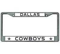 Rico Industries NFL Dallas Cowboys Standard Chrome License Plate Frame