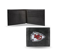 Rico Industries NFL Embroidered Leather Billfold Wallet, Kansas City Chiefs, 3.25 x 4.25-inches