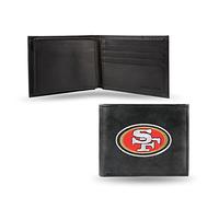 Rico Industries NFL Embroidered Leather Billfold Wallet, San Francisco 49ers,Team Color,3.25 x 4.25-inches