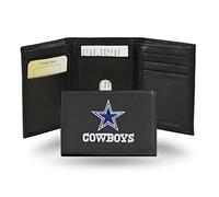 Rico Industries NFL Embroidered Leather Trifold Wallet, Dallas Cowboys