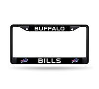 Rico Industries NFL Football Buffalo Bills Black Chrome Frame with Plastic Inserts 12" x 6" Car/Truck Auto Accessory