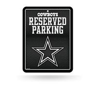 Rico Industries NFL Football Chicago Bears Carbon Fiber Metal Parking Sign,Black