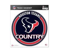Rico Industries NFL Football Houston Texans 8" Round Magnet