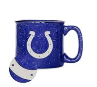 Rico Industries NFL Football Indianapolis Colts Speckle 12oz Laser Engraved Campfire Mug