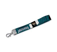 Rico Industries NFL Football Jacksonville Jaguars Standard Wrist Lanyard Key Chain, Cute Wristlet Strap Keychain Holder for Women Men Car Keys ID Badges Card Wallet Phone Camera