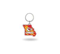 Rico Industries NFL Football Kansas City Chiefs State Shape Keychain
