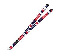 Rico Industries NFL Football New England Patriots 19" x 1" Premium Unisex-Adult Safety Breakaway Lanyard - Flash