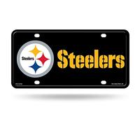 Rico Industries NFL Football Pittsburgh Steelers Color Rush & Gold Metal Tag