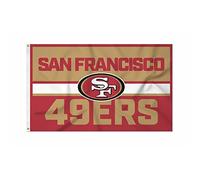 Rico Industries NFL Football San Francisco 49ers Bold 3' x 5' Banner Flag Single Sided - Indoor or Outdoor - Home Décor