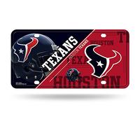 Rico Industries NFL Houston Texans Unisex Metalhouston Texans License Plate Metal Team Color One Size