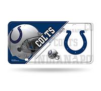 Rico Industries NFL Indianapolis Colts Unisex Indianapolis Colts License Plate Metalindianapolis Colts License Plate Metal, Team Color, One Size