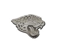 Rico Industries NFL Jacksonville Jaguars Antique Auto Emblem Antique Nickel Auto Emblem for Car/Truck/SUV