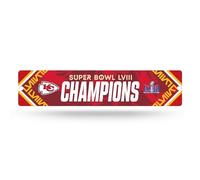 Rico Industries NFL Kansas City Chiefs 2023 Super Bowl Champions Plastic Street Sign Plastic 4" x 16" Street Sign